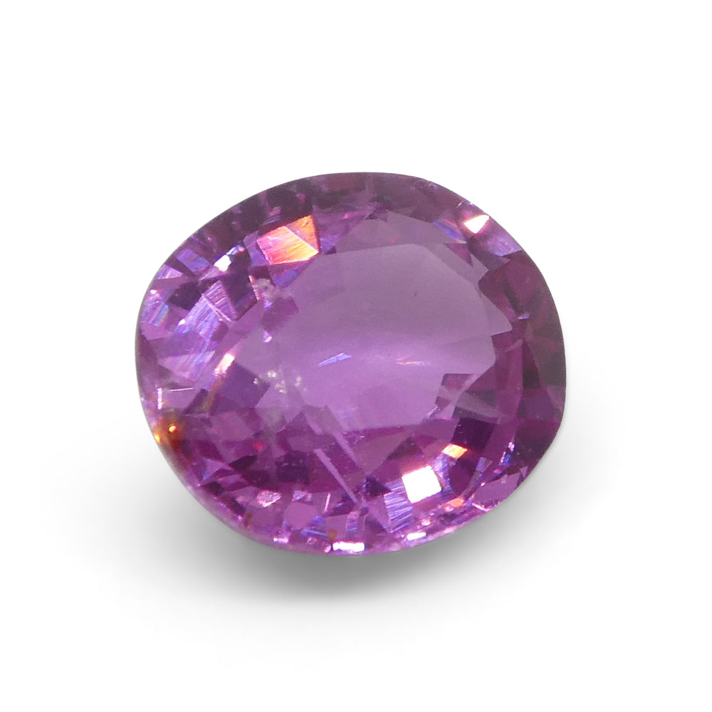 0.91ct Oval Pink Sapphire from East Africa, Unheated - Skyjems Wholesale Gemstones