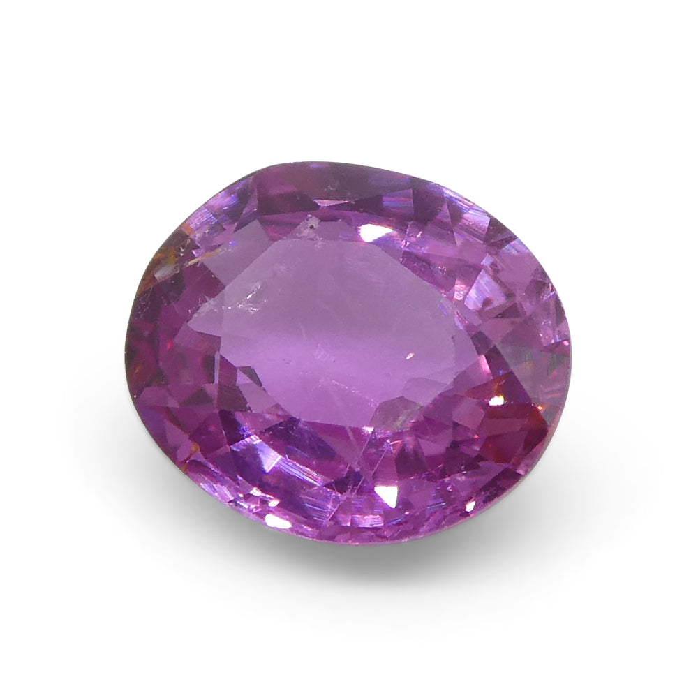 0.91ct Oval Pink Sapphire from East Africa, Unheated - Skyjems Wholesale Gemstones