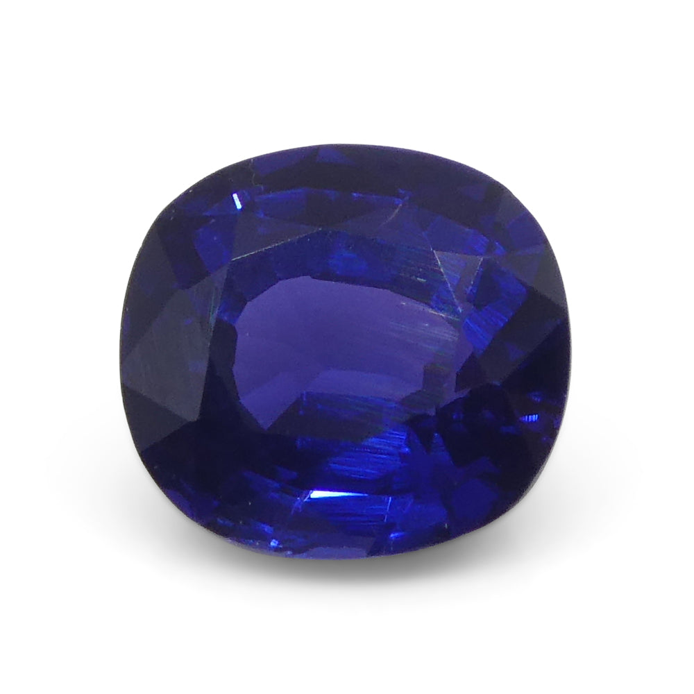 0.94ct Cushion Blue Sapphire from East Africa, Unheated - Skyjems Wholesale Gemstones