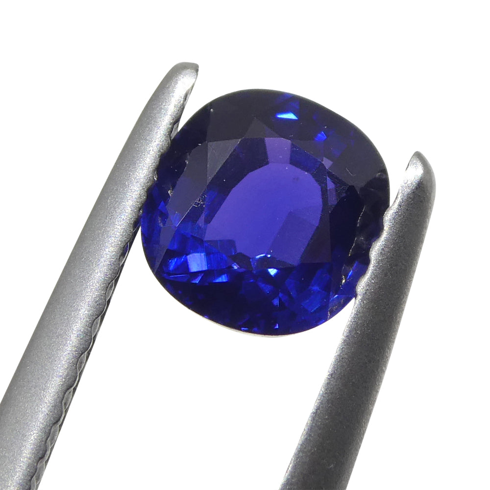 0.94ct Cushion Blue Sapphire from East Africa, Unheated - Skyjems Wholesale Gemstones