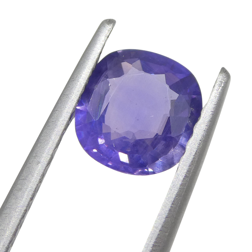 0.78ct Cushion Blue Sapphire from East Africa, Unheated - Skyjems Wholesale Gemstones