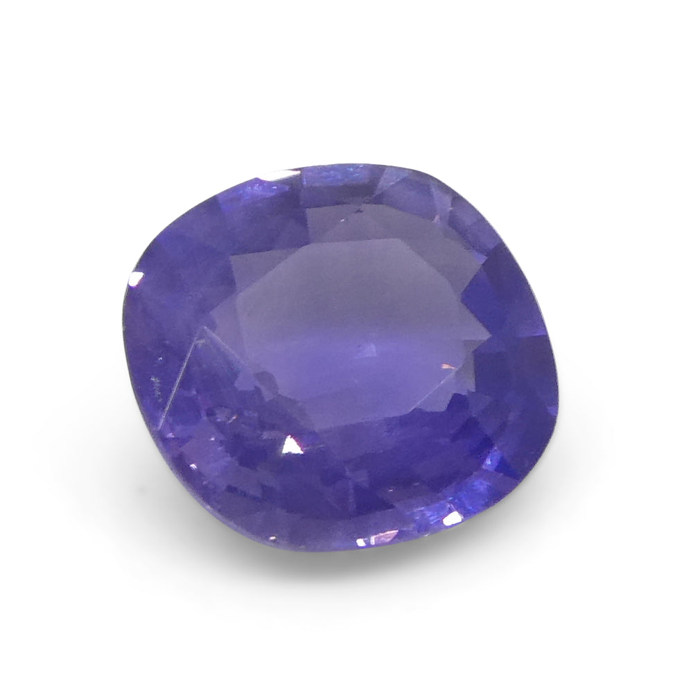 0.78ct Cushion Blue Sapphire from East Africa, Unheated - Skyjems Wholesale Gemstones