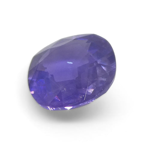 0.78ct Cushion Blue Sapphire from East Africa, Unheated