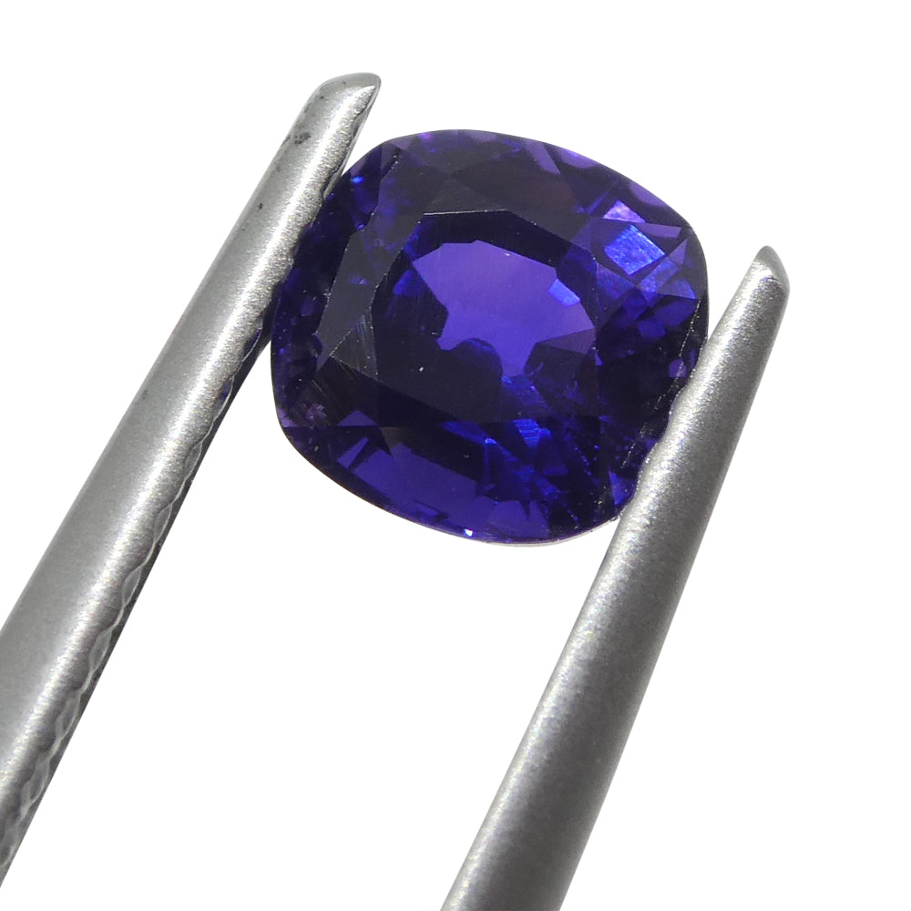 0.95ct Square Cushion Purple Sapphire from Madagascar - Skyjems Wholesale Gemstones