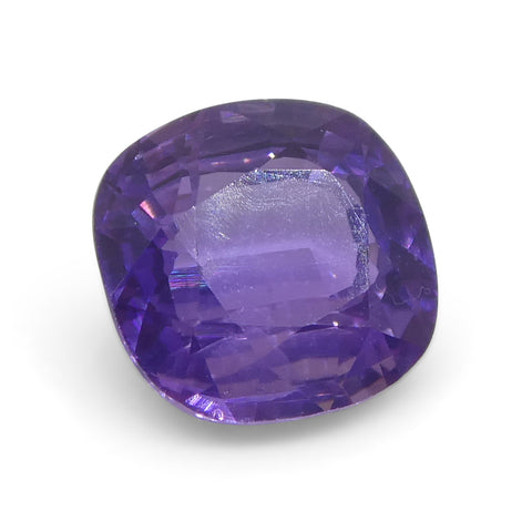 0.87ct Square Cushion Purple  Sapphire from East Africa, Unheated