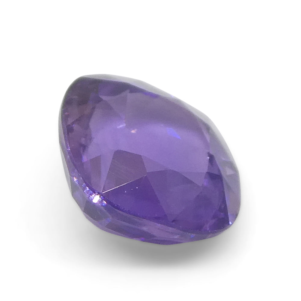 0.87ct Square Cushion Purple  Sapphire from East Africa, Unheated - Skyjems Wholesale Gemstones