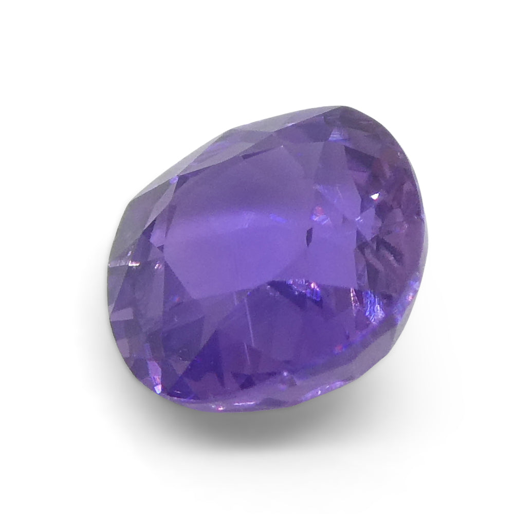 0.87ct Square Cushion Purple  Sapphire from East Africa, Unheated - Skyjems Wholesale Gemstones