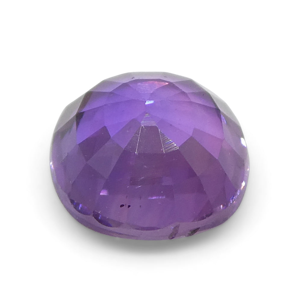 0.97ct Cushion Purple  Sapphire from East Africa, Unheated - Skyjems Wholesale Gemstones