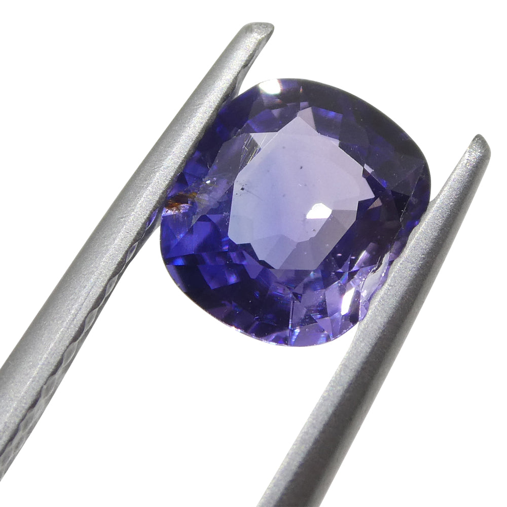 0.85ct Cushion Blue Sapphire from East Africa, unheated natural gemstone by SkyJems Canadian gem specialists