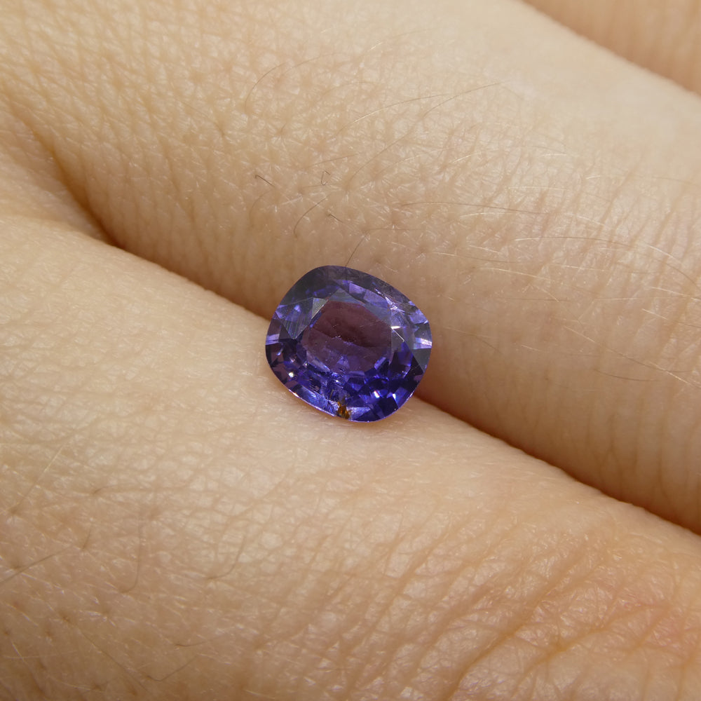 0.85ct Cushion Blue Sapphire from East Africa, Unheated - Skyjems Wholesale Gemstones