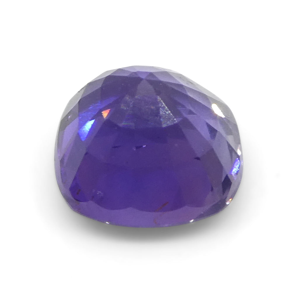 0.96ct Square Cushion Purple Sapphire from East Africa, Unheated - Skyjems Wholesale Gemstones