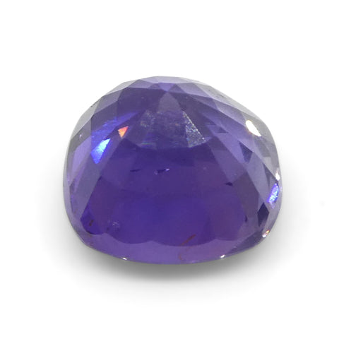 0.96ct Square Cushion Purple Sapphire from East Africa, Unheated