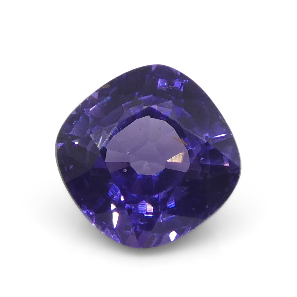 0.96ct Square Cushion Purple Sapphire from East Africa, Unheated - Skyjems Wholesale Gemstones