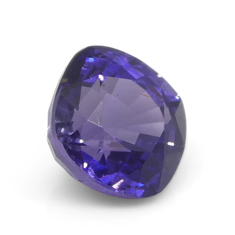 0.96ct Square Cushion Purple Sapphire from East Africa, Unheated