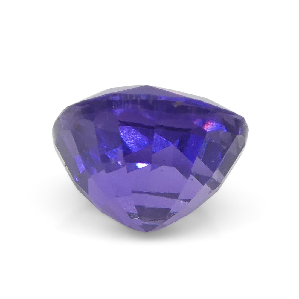 0.96ct Square Cushion Purple Sapphire from East Africa, Unheated - Skyjems Wholesale Gemstones