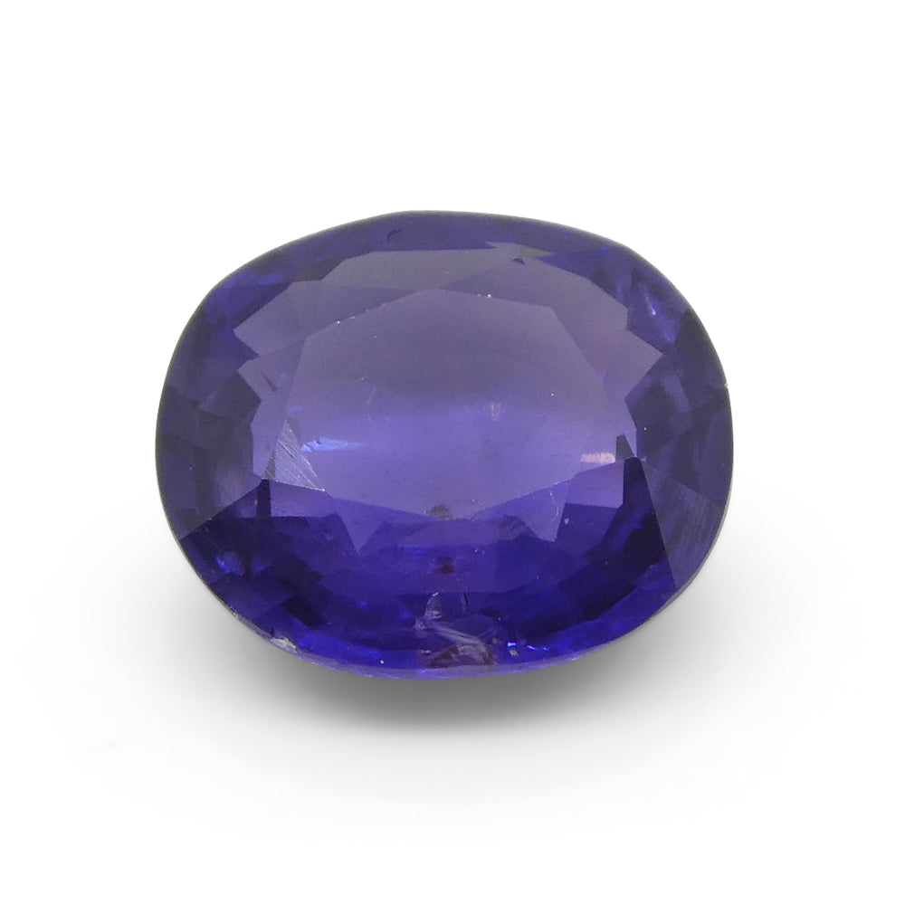 0.98ct Oval Purple Sapphire from East Africa, Unheated - Skyjems Wholesale Gemstones