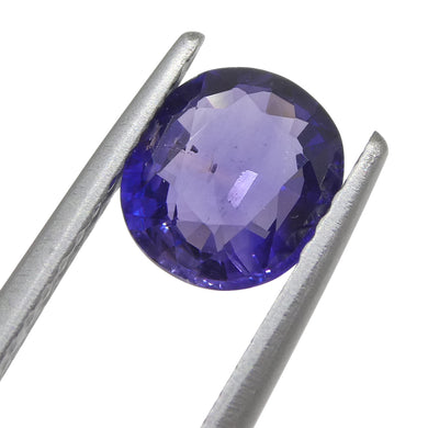 0.98ct Oval Purple Sapphire from East Africa, Unheated - Skyjems Wholesale Gemstones
