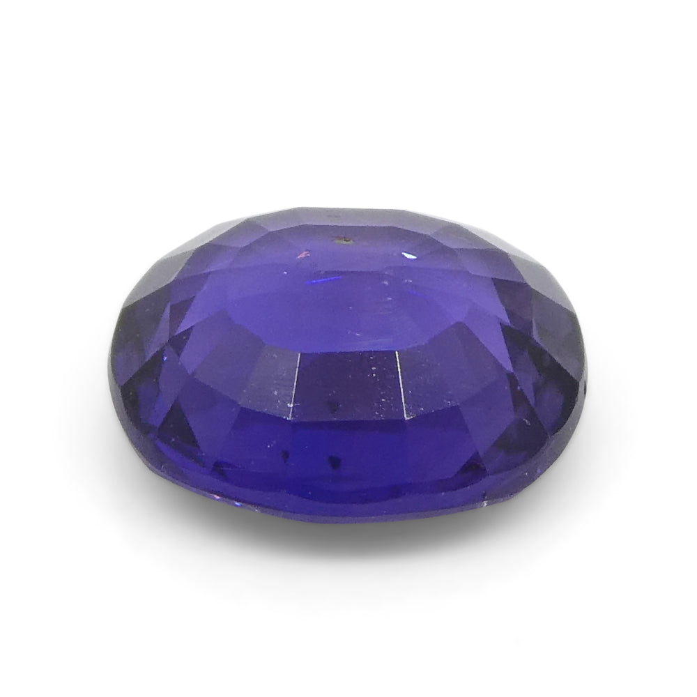 0.98ct Oval Purple Sapphire from East Africa, Unheated - Skyjems Wholesale Gemstones