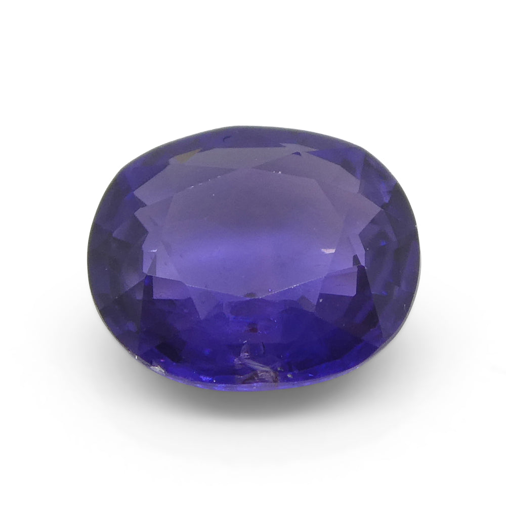 0.98ct Oval Purple Sapphire from East Africa, Unheated - Skyjems Wholesale Gemstones