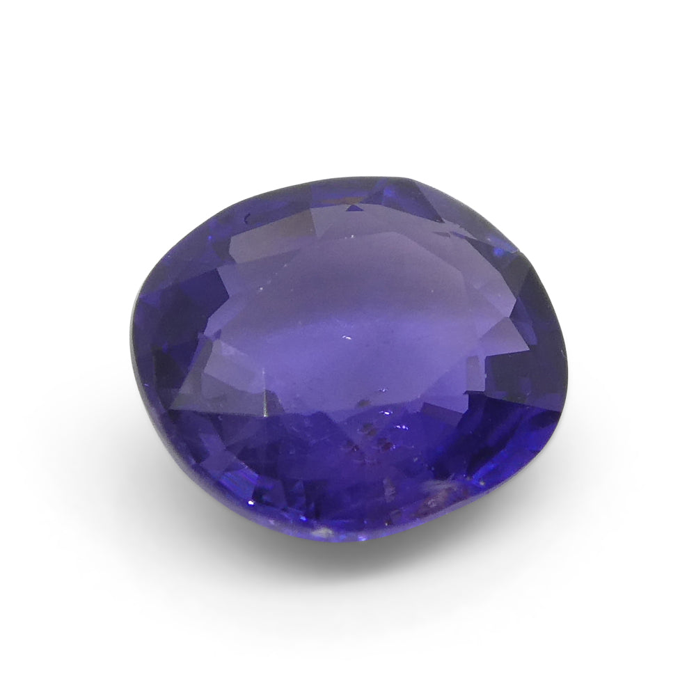 0.98ct Oval Purple Sapphire from East Africa, Unheated - Skyjems Wholesale Gemstones