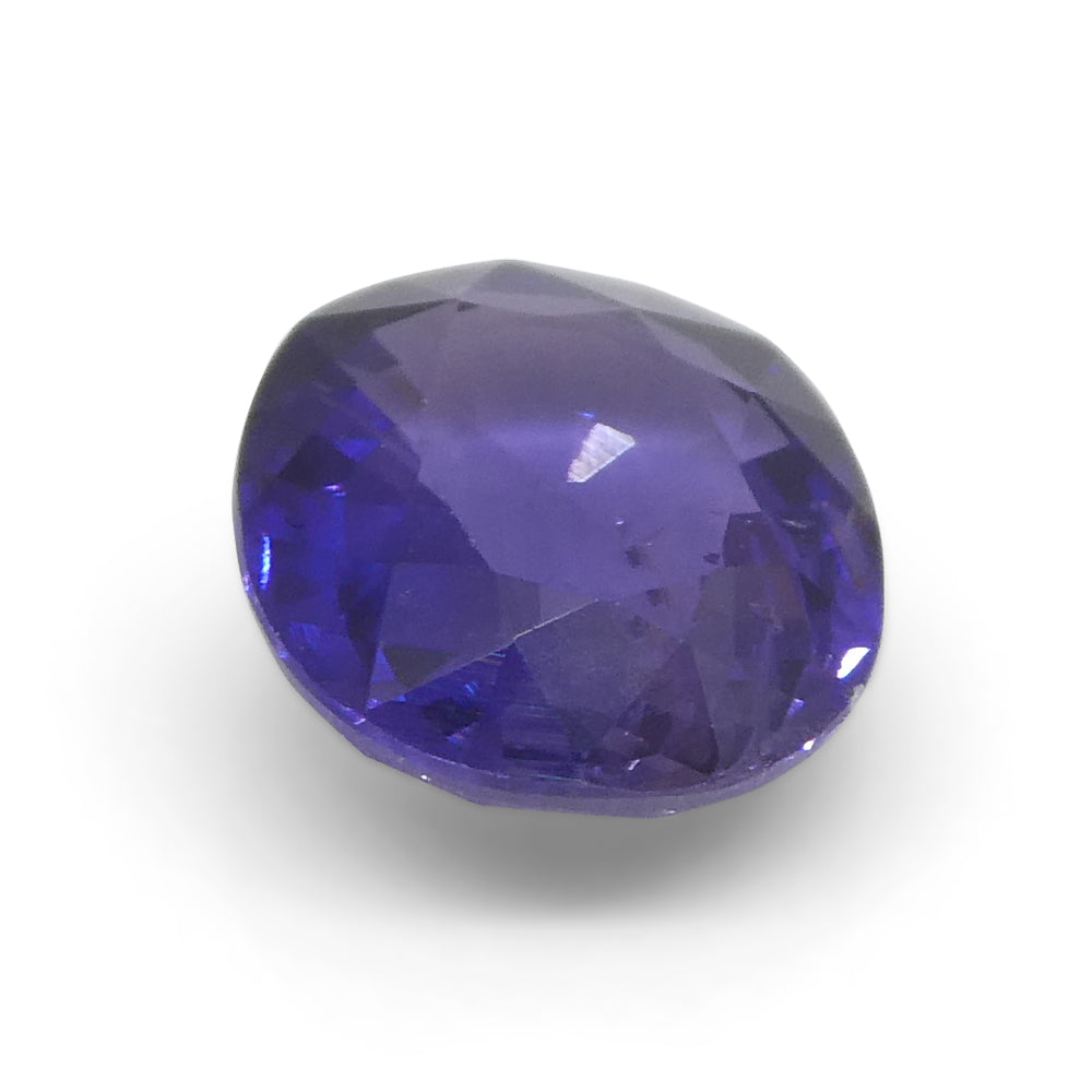 0.98ct Oval Purple Sapphire from East Africa, Unheated - Skyjems Wholesale Gemstones