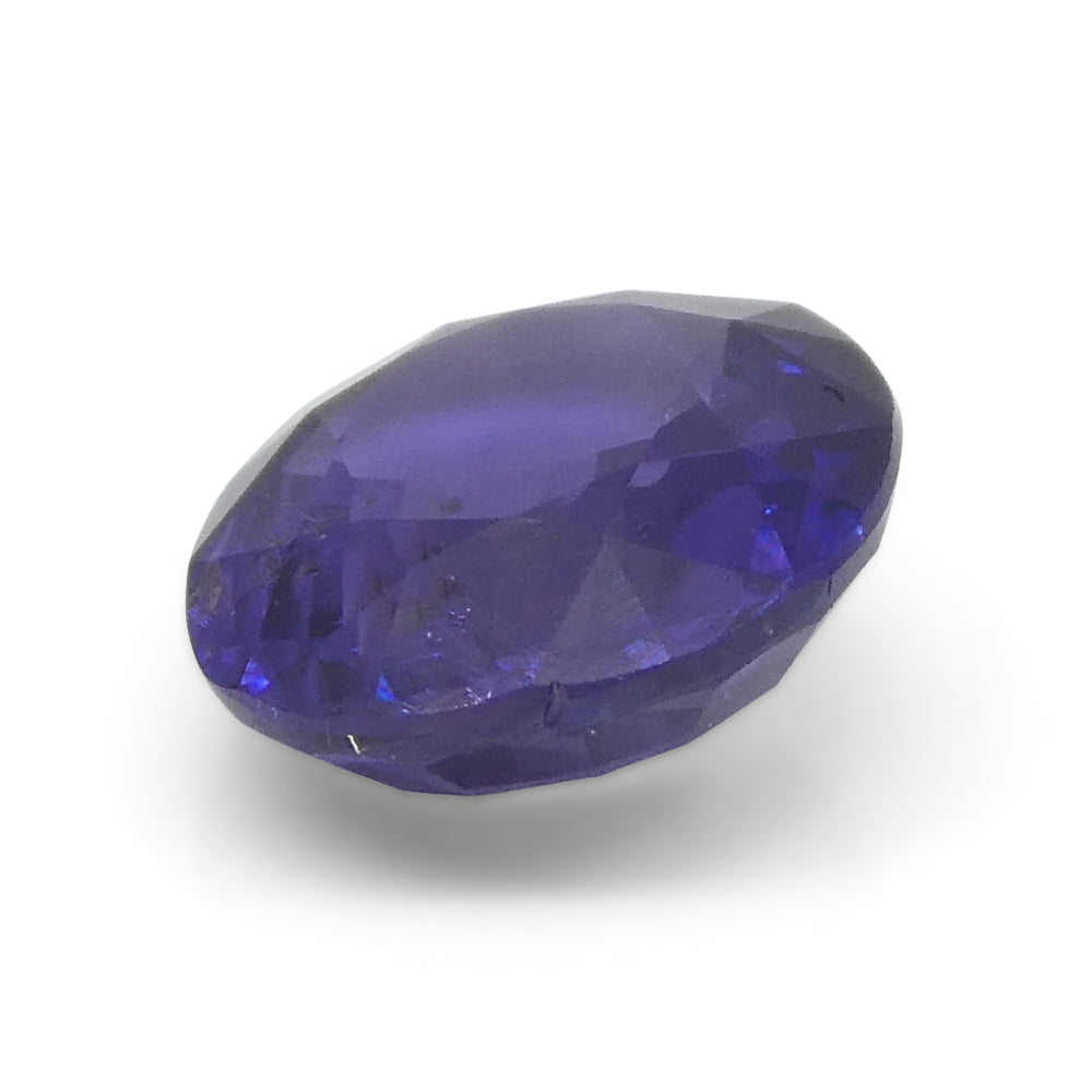 0.98ct Oval Purple Sapphire from East Africa, Unheated - Skyjems Wholesale Gemstones