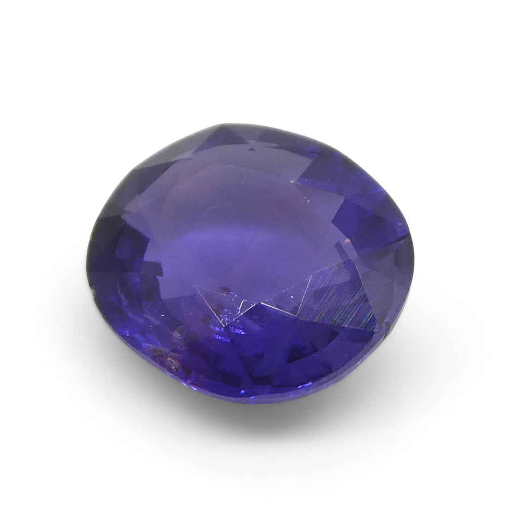 0.98ct Oval Purple Sapphire from East Africa, Unheated - Skyjems Wholesale Gemstones