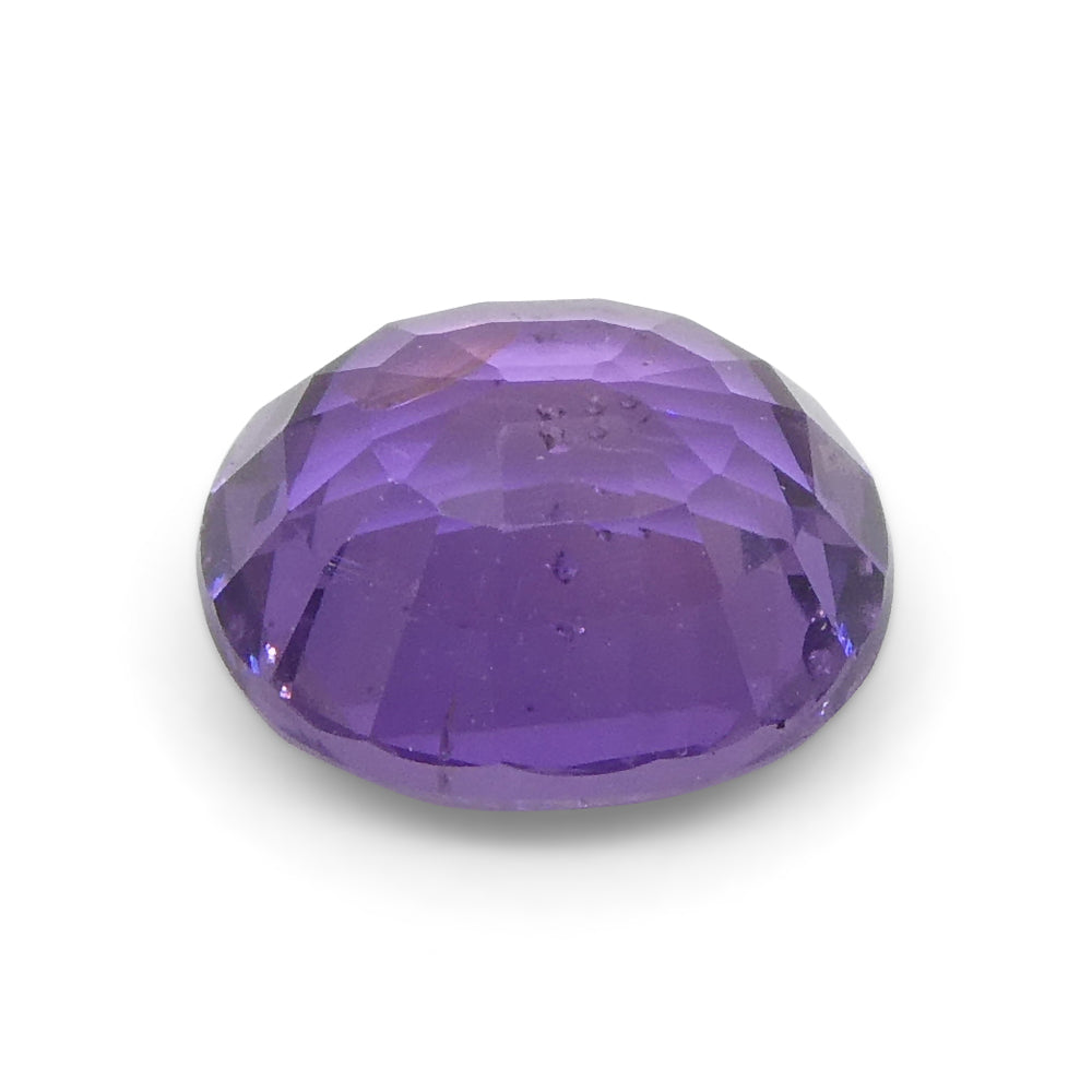 0.97ct Cushion Purple  Sapphire from East Africa, Unheated - Skyjems Wholesale Gemstones