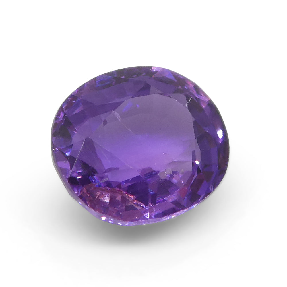 0.97ct Cushion Purple  Sapphire from East Africa, Unheated - Skyjems Wholesale Gemstones