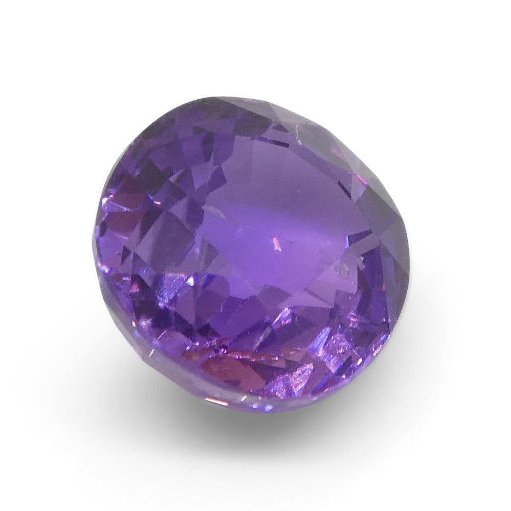 0.97ct Cushion Purple  Sapphire from East Africa, Unheated - Skyjems Wholesale Gemstones