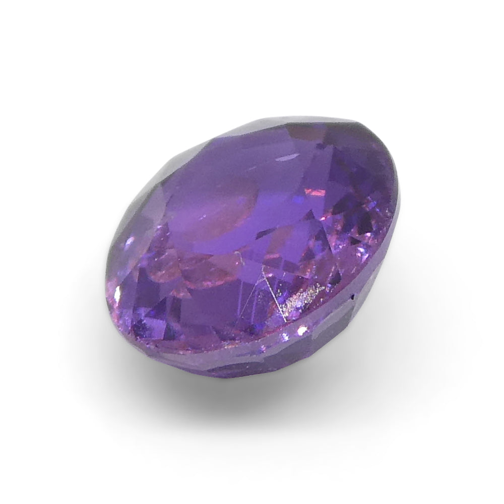 0.97ct Cushion Purple  Sapphire from East Africa, Unheated - Skyjems Wholesale Gemstones