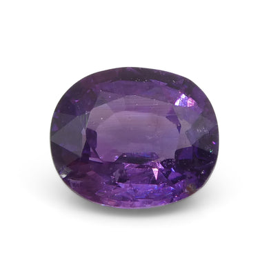 0.96ct Cushion Purple  Sapphire from East Africa, Unheated - Skyjems Wholesale Gemstones
