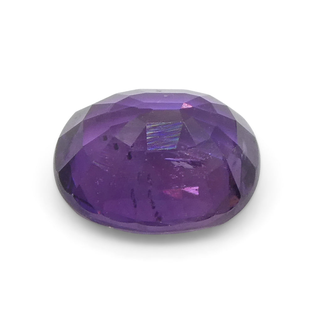 0.96ct Cushion Purple  Sapphire from East Africa, Unheated - Skyjems Wholesale Gemstones