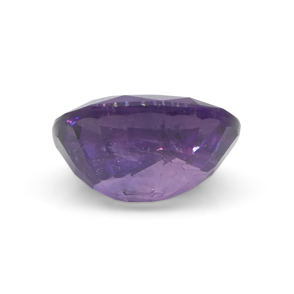 0.96ct Cushion Purple  Sapphire from East Africa, Unheated - Skyjems Wholesale Gemstones