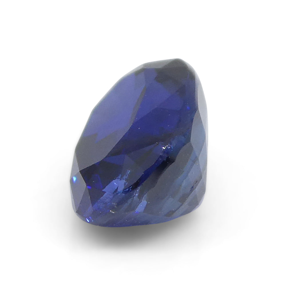 1.38ct Nigerian Blue Sapphire, oval-cut vivid blue corundum gemstone from SkyJems premium colored stone collection
