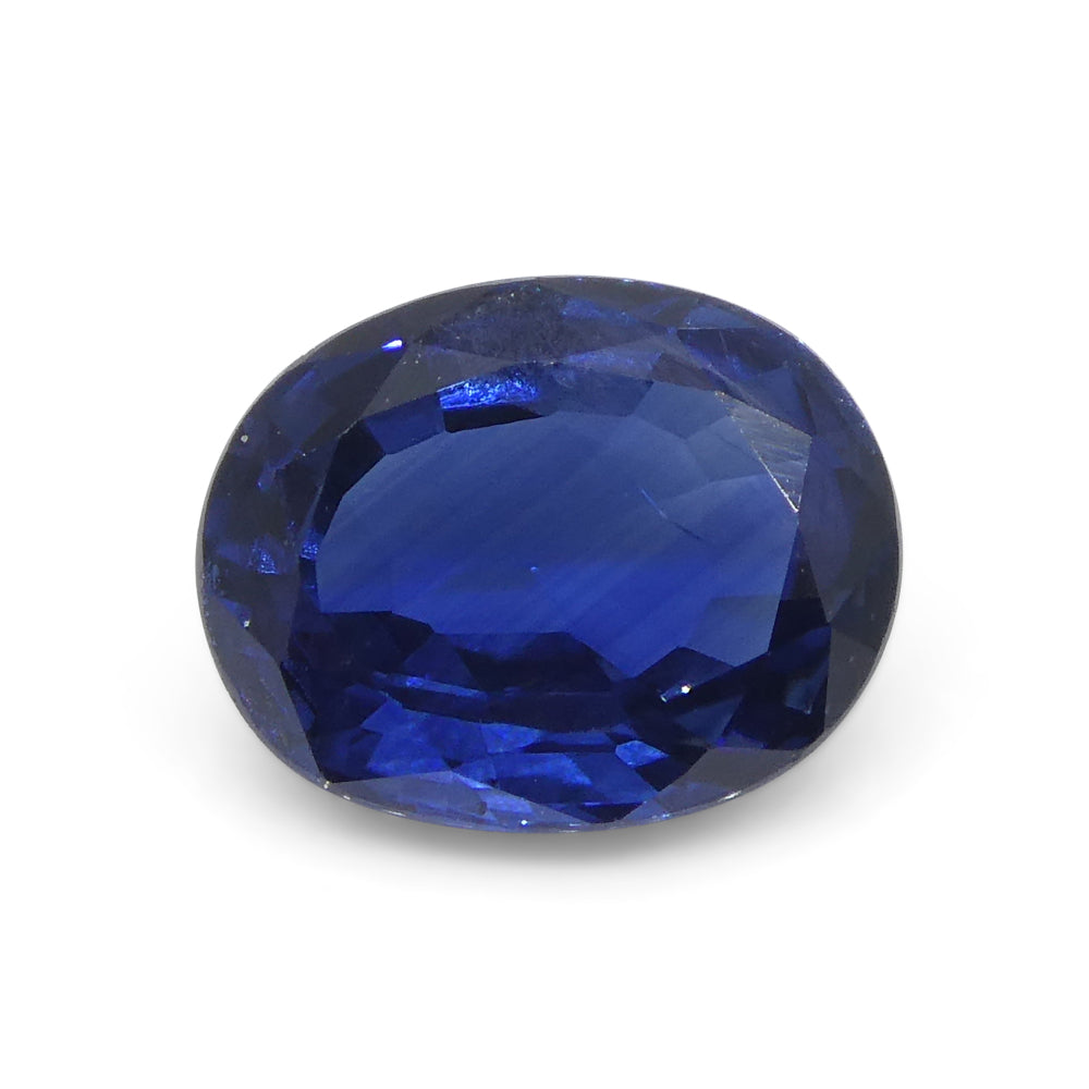 1.35ct Nigerian Blue Cushion Sapphire, premium heated gemstone from SkyJems Canadian gem specialists