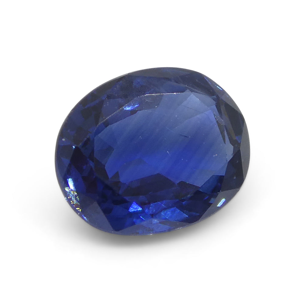 1.35ct Nigerian Blue Cushion Sapphire, premium heated gemstone from SkyJems Canadian gem specialists