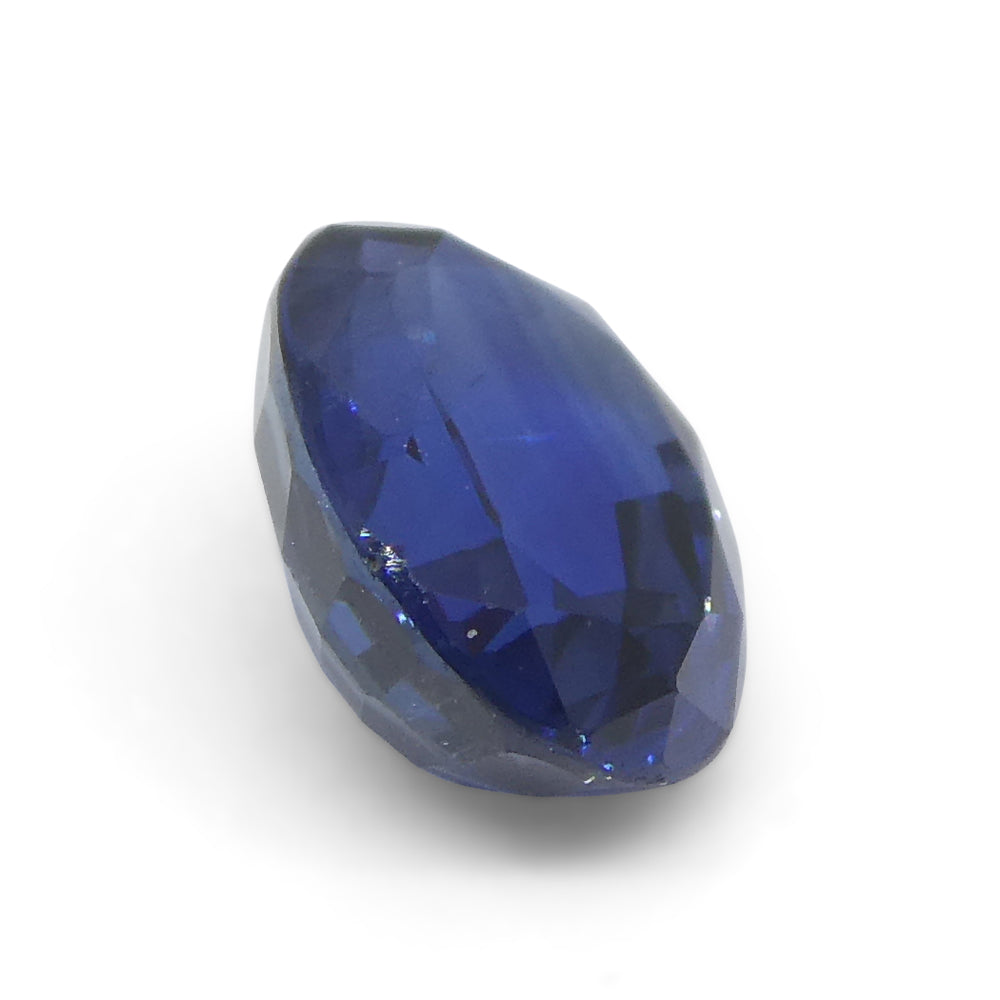 1.35ct Nigerian Blue Cushion Sapphire, premium heated gemstone from SkyJems Canadian gem specialists