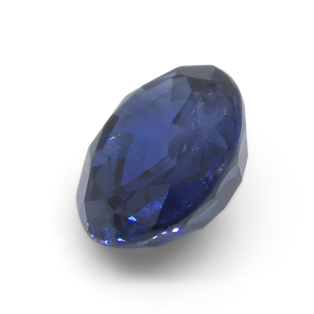 1.35ct Nigerian Blue Cushion Sapphire, premium heated gemstone from SkyJems Canadian gem specialists