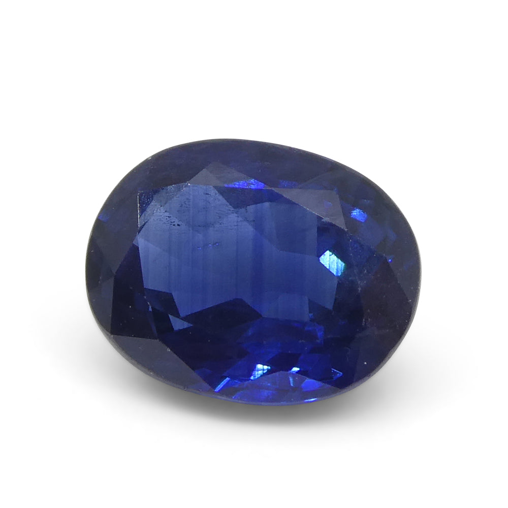 1.59ct Nigerian Blue Sapphire Cushion Cut, Heated Gemstone from SkyJems Premium Colored Stone Collection