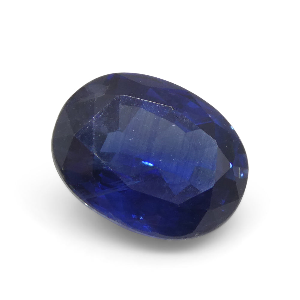 1.59ct Nigerian Blue Sapphire Cushion Cut, Heated Gemstone from SkyJems Premium Colored Stone Collection