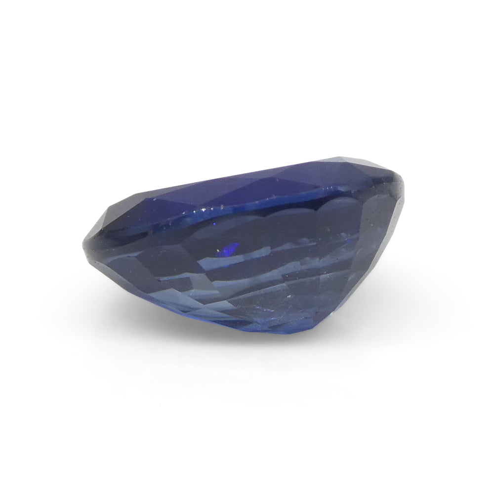 1.59ct Nigerian Blue Sapphire Cushion Cut, premium heated gemstone from SkyJems Canadian gem specialists