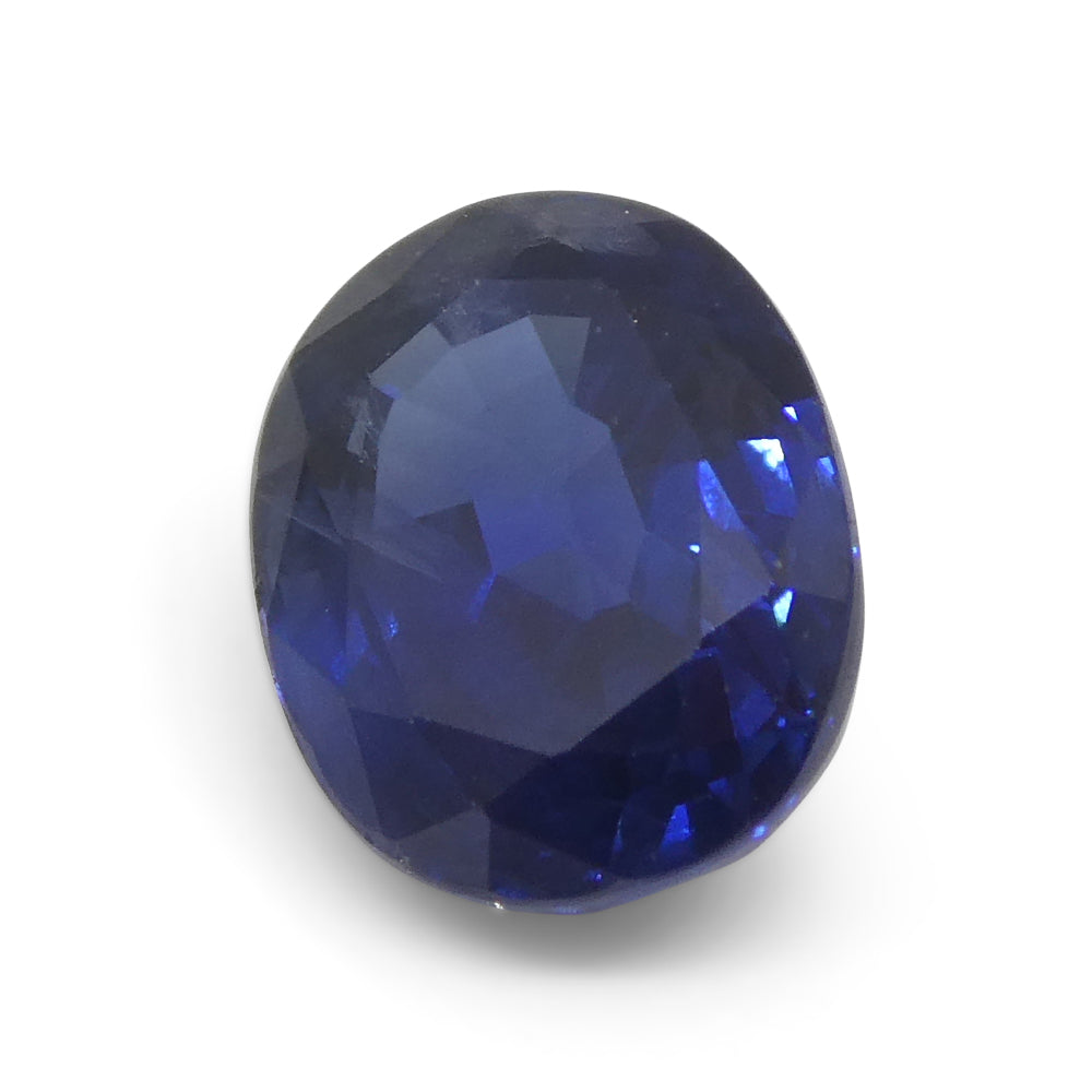1.59ct Nigerian Blue Sapphire Cushion Cut, Heated Gemstone from SkyJems Premium Colored Stone Collection