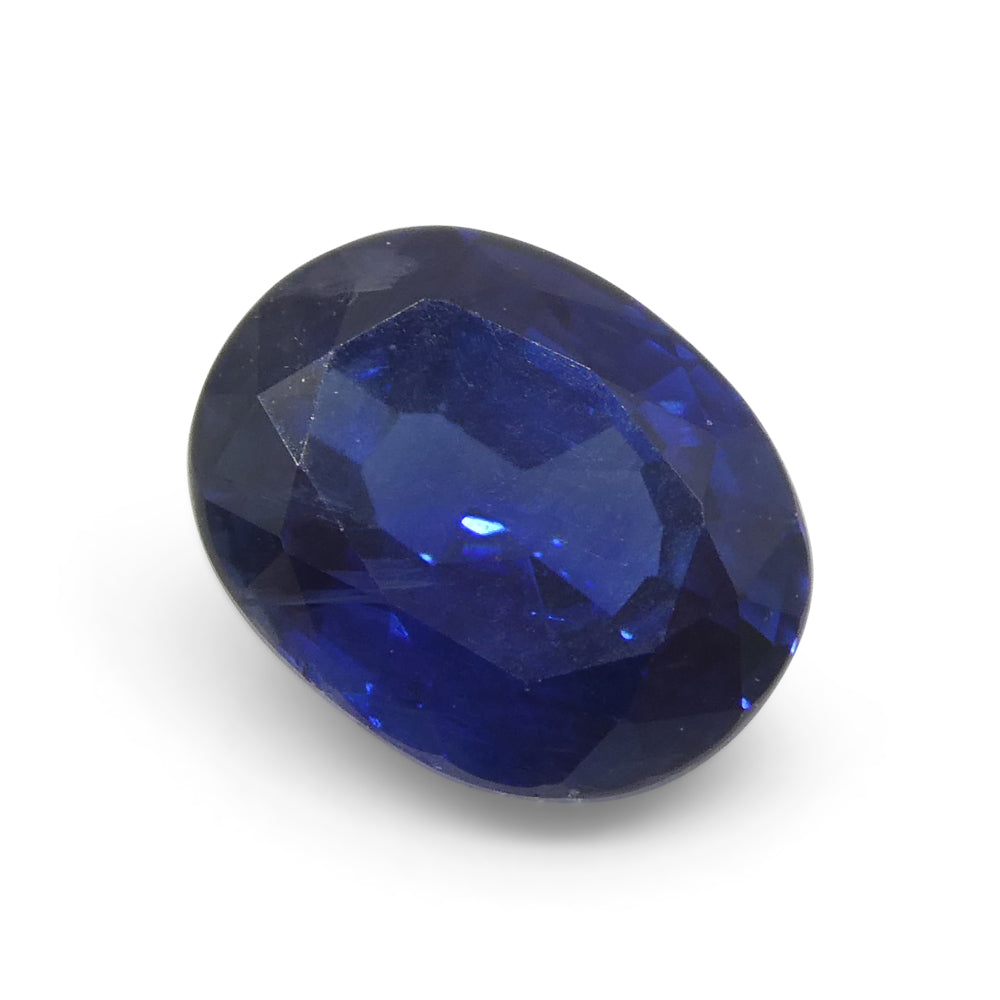 1.59ct Nigerian Blue Sapphire Cushion Cut, Heated Gemstone from SkyJems Premium Colored Stone Collection