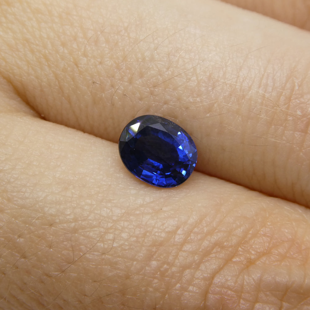 1.37ct Cushion Blue Sapphire from Nigeria - Skyjems Wholesale Gemstones