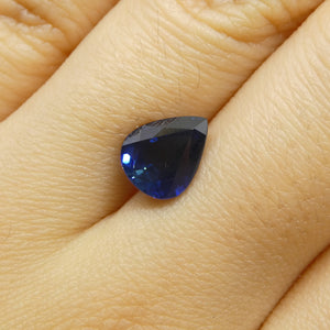 2.43ct Pear Blue Sapphire from Nigeria - Skyjems Wholesale Gemstones