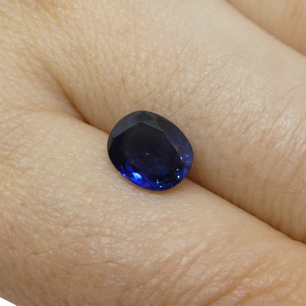 1.85ct Cushion Blue Sapphire from Nigeria - Skyjems Wholesale Gemstones