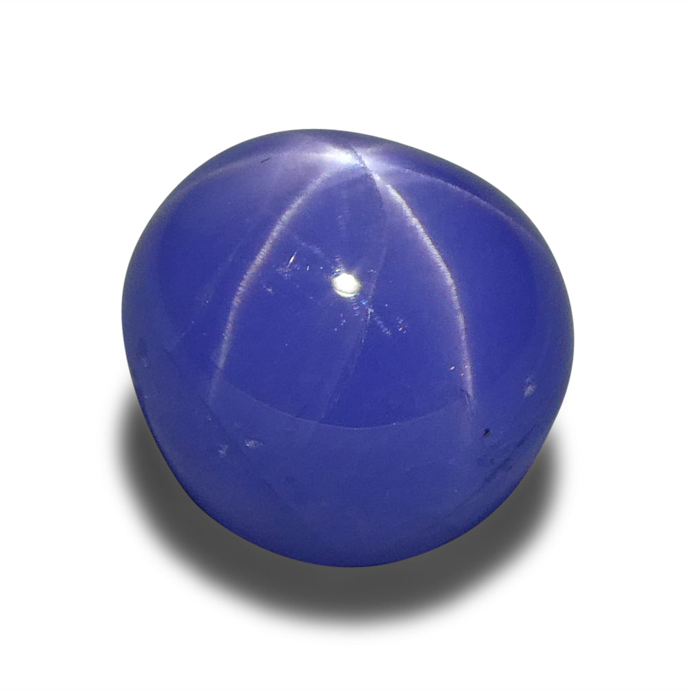 Star Sapphire 2.99 cts 7.11 x 6.85 x 5.66 Round Cabochon Blue  $5980