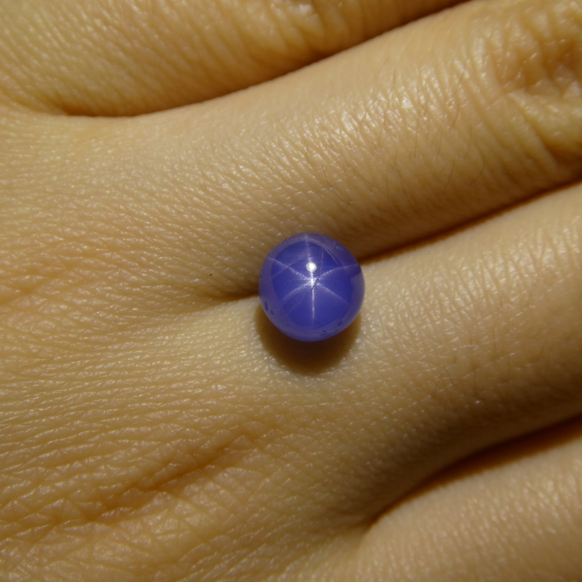2.99ct Round Cabochon Blue Star Sapphire from Burma - Skyjems Wholesale Gemstones