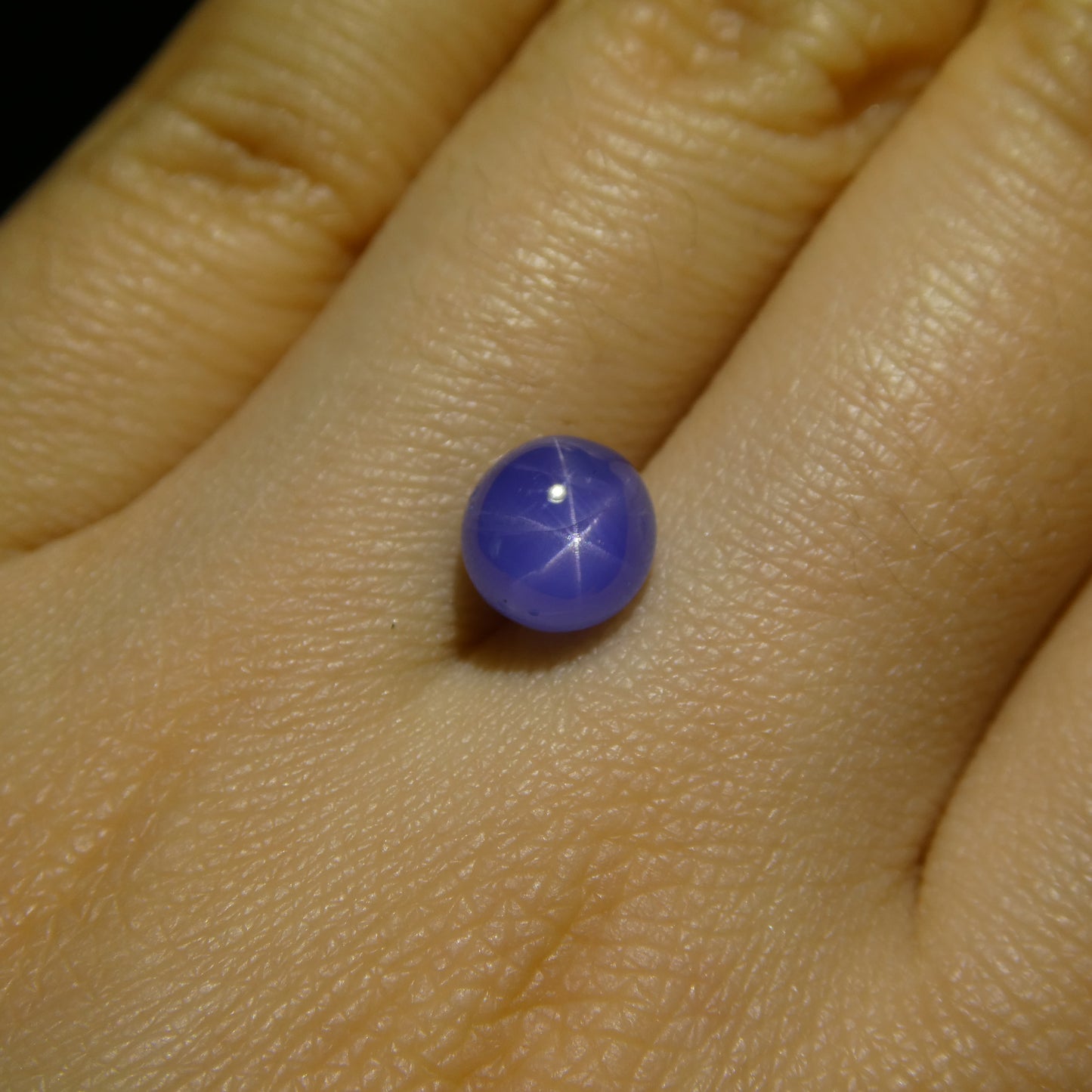 2.99ct Round Cabochon Blue Star Sapphire from Burma - Skyjems Wholesale Gemstones